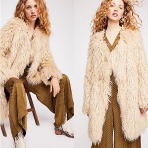 Free People Florence Faux Fur Coat